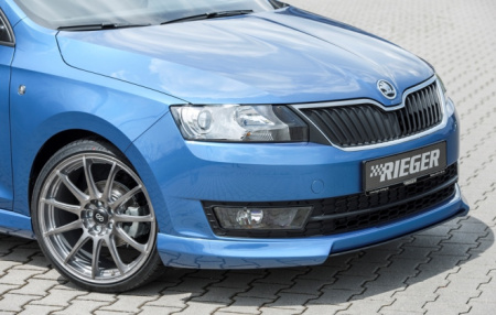 Накладка на бампер передний Skoda Rapid 2012-н.в.