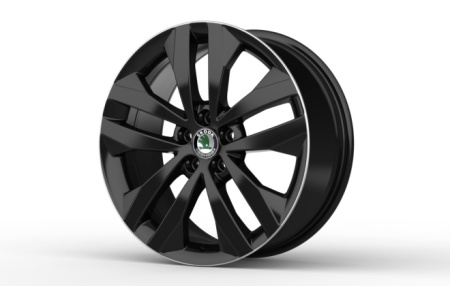 Диск литой R17 VAG дизайн Gigaro Black для Skoda Fabia II 2006-2014