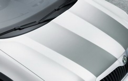 Декоративное покрытие на капот Skoda Yeti 2009-2013 пакет Offroad