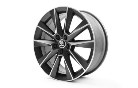 Диск литой R17 VAG дизайн Savio Black для Skoda Rapid 2012-н.в.