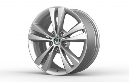 Диск литой R18 VAG дизайн RS Neptune Silver для Skoda Octavia II 2004-2012