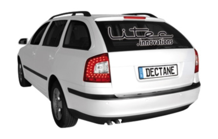 Задние фонари Skoda Octavia II Combi 2004-2012 RS светодиодные красные/прозрачные