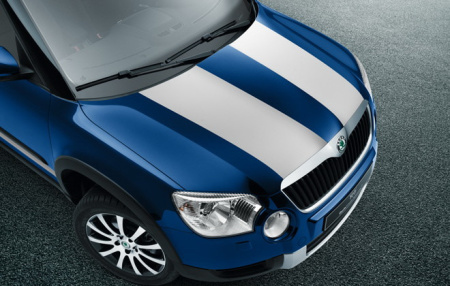 Декоративное покрытие на капот Skoda Yeti 2009-2013 пакет Offroad