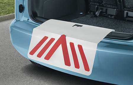 Защитная плёнка на задний бампер Skoda Roomster 2006-2015