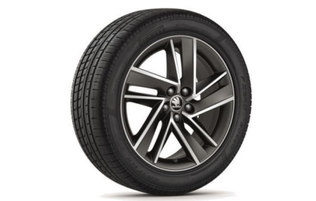 Диск литой R17 VAG дизайн Blade Black для Skoda Rapid 2012-н.в.