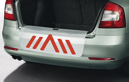 Защитная пленка на задний бампер Skoda Octavia II Combi 2004-2012