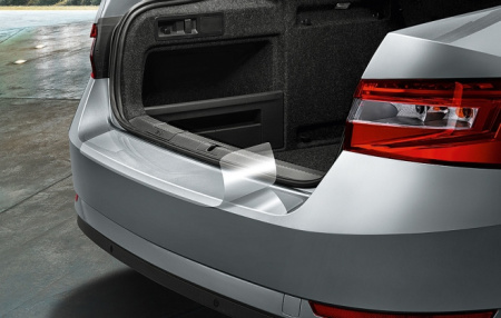Защитная плёнка на задний бампер Skoda Superb III 2015-н.в.