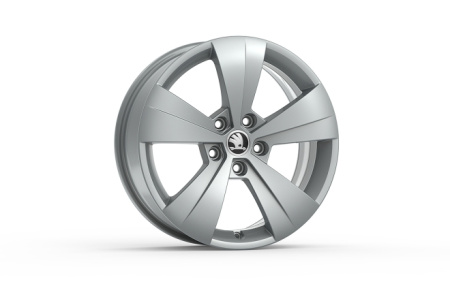 Диск литой R17 VAG дизайн Helios Silver Metallic для Skoda Superb III 2015-н.в.