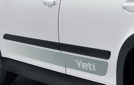 Декоративное покрытие на двери Skoda Yeti 2009-2013 пакет Offroad